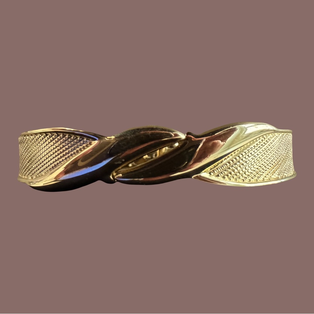 Monet Vintage Hinged Cuff Bracelet